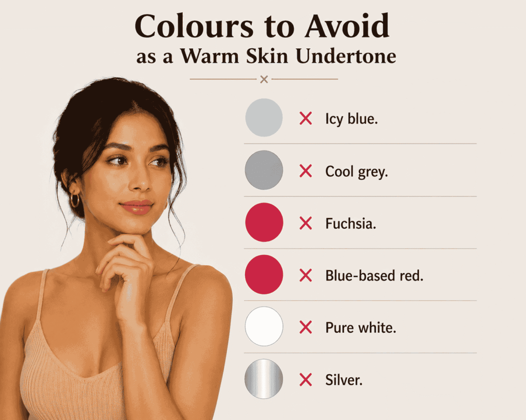 Best Colours For Warm Skin Undertone colours to avoid as a warm skin undertones