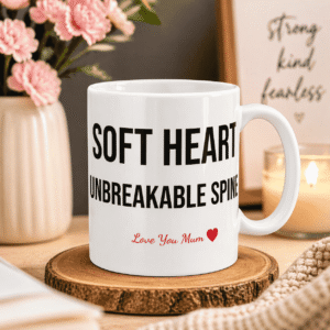Soft heart, unbreakable spine Gift Mug