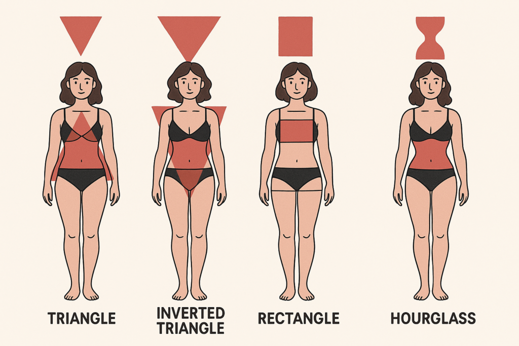 Different types of body shapes and how to determine yours 