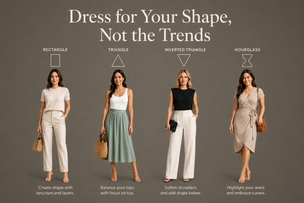how to find and dress right for your body shape