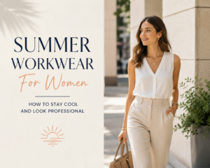 summer workwear for women. how to stay cool and look professional.