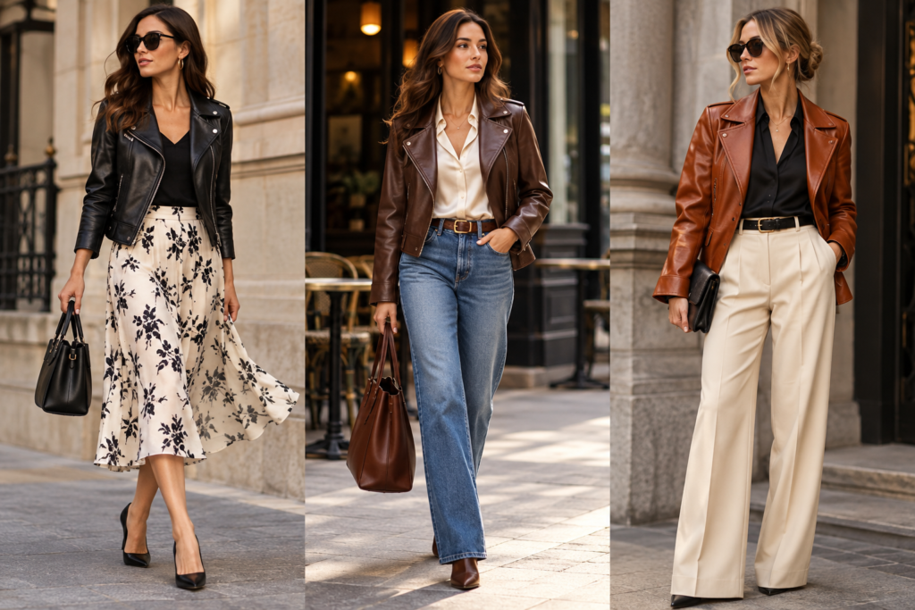 autumn leather jacket