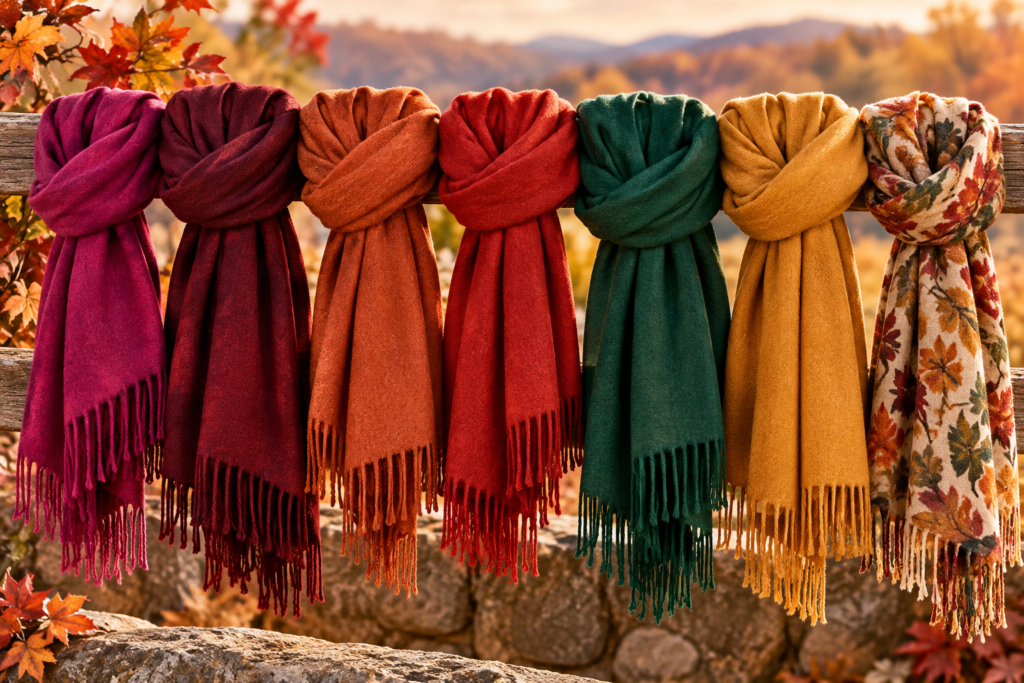 autumn scarves