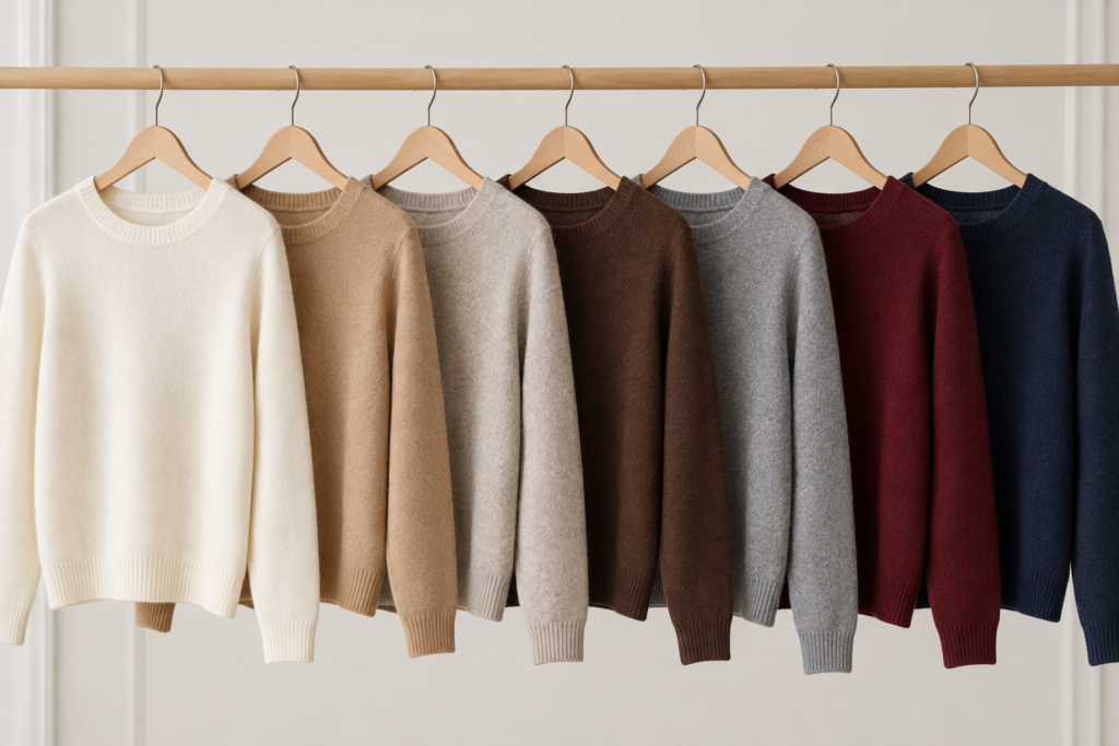 the cashmere or wool jumper